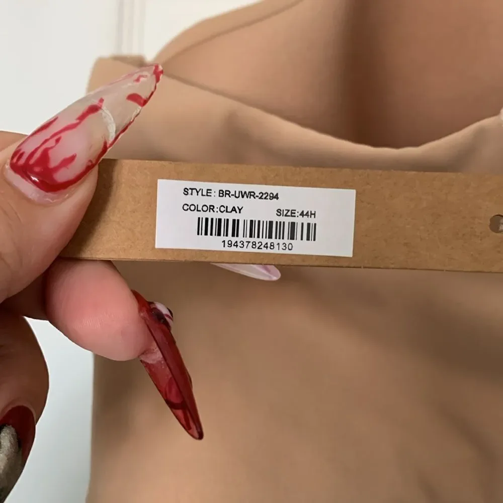 Skims Fits Everybody Underwire Tan Clay Demi T-shirt Bra Size 44H - Picture 6 of 7